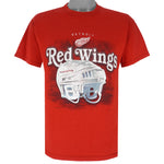 NHL - Detroit Red Wings T-Shirt 1990s Medium