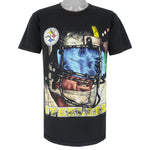 NFL (Lee) - Pittsburgh Steelers Helmet T-Shirt 1990s Medium
