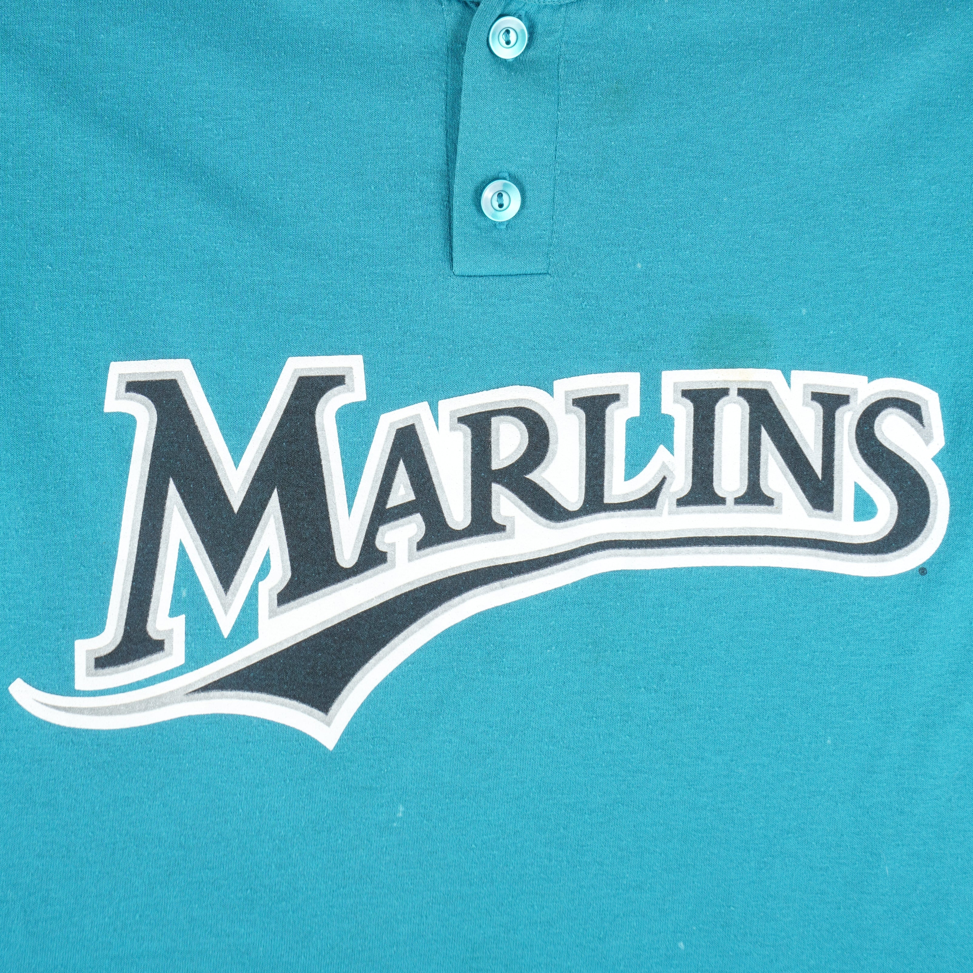 Vintage MLB (Majestic) - Florida Marlins Brown No. 6 T-Shirt 1990s