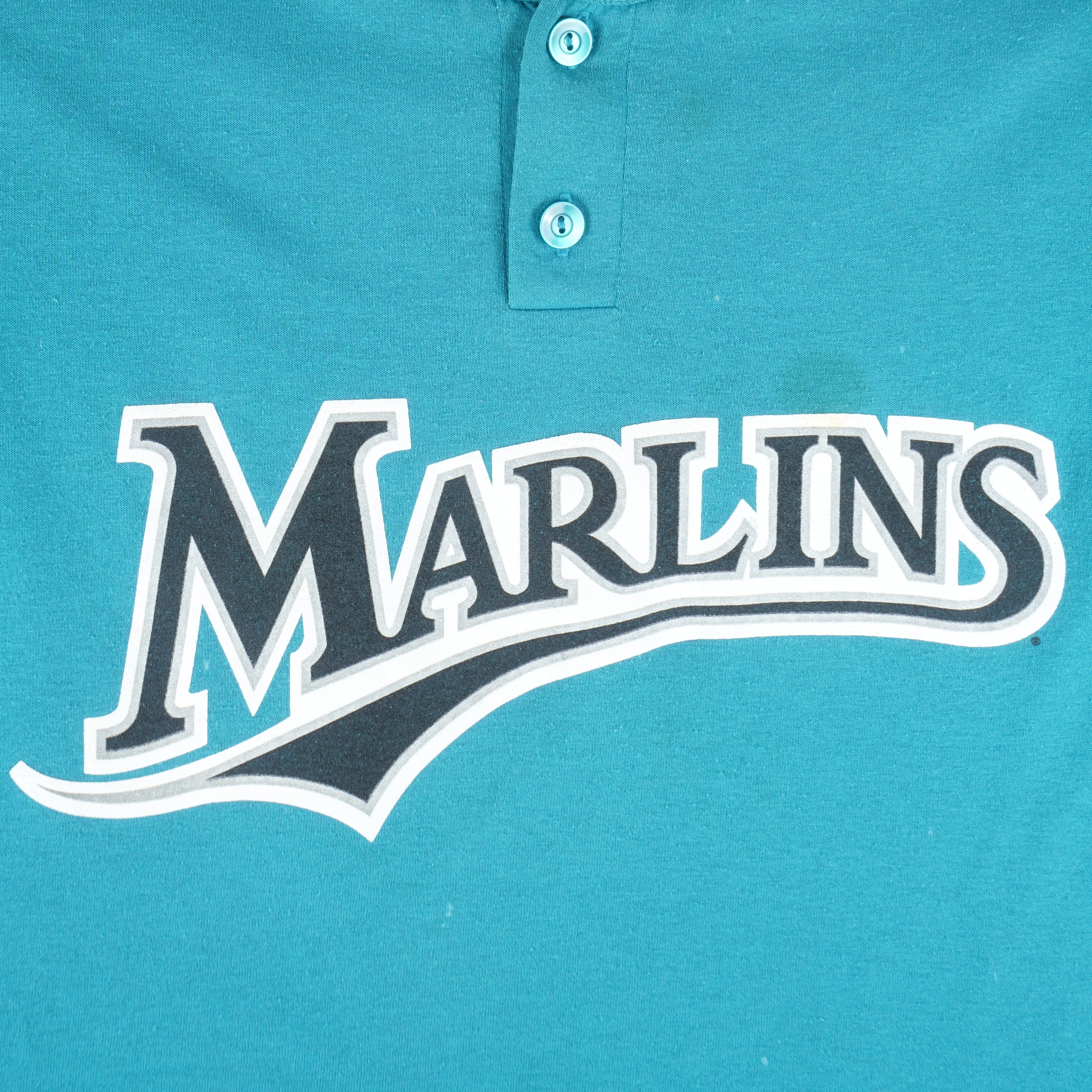 90's Florida Marlins Aqua Authentic Majestic MLB Jersey Size Large