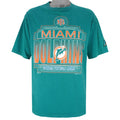 NFL (Logo Athletic) - Miami Dolphins Single Stitch T-Shirt 1993 Large Vintage Retro Football