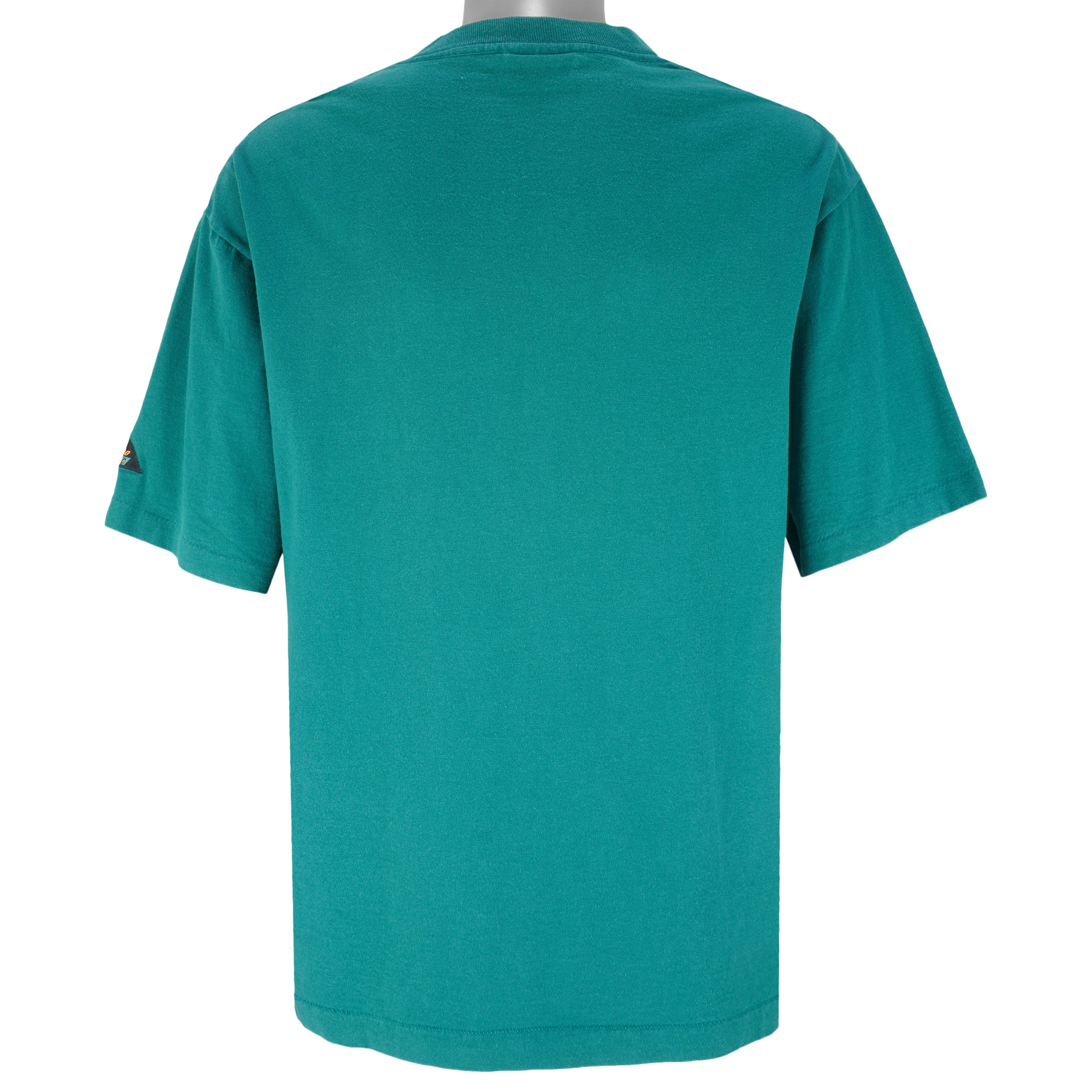 NFL (Logo Athletic) - Miami Dolphins Single Stitch T-Shirt 1993 Large Vintage Retro Football