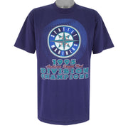 MLB (Oneita) - Seattle The Mariners Division Champions T-Shirt 1995 X-Large Vintage Retro Baseball