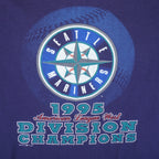 MLB (Oneita) - Seattle The Mariners Division Champions T-Shirt 1995 X-Large Vintage Retro Baseball