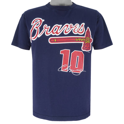 MLB (Dynasty) - Atlanta Braves Chipper Jones #10 T-Shirt 2001 Medium