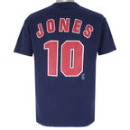 NFL (Dynasty) - Atlanta Braves Chipper Jones #10 T-Shirt 2001 Medium Vintage MLB Baseball