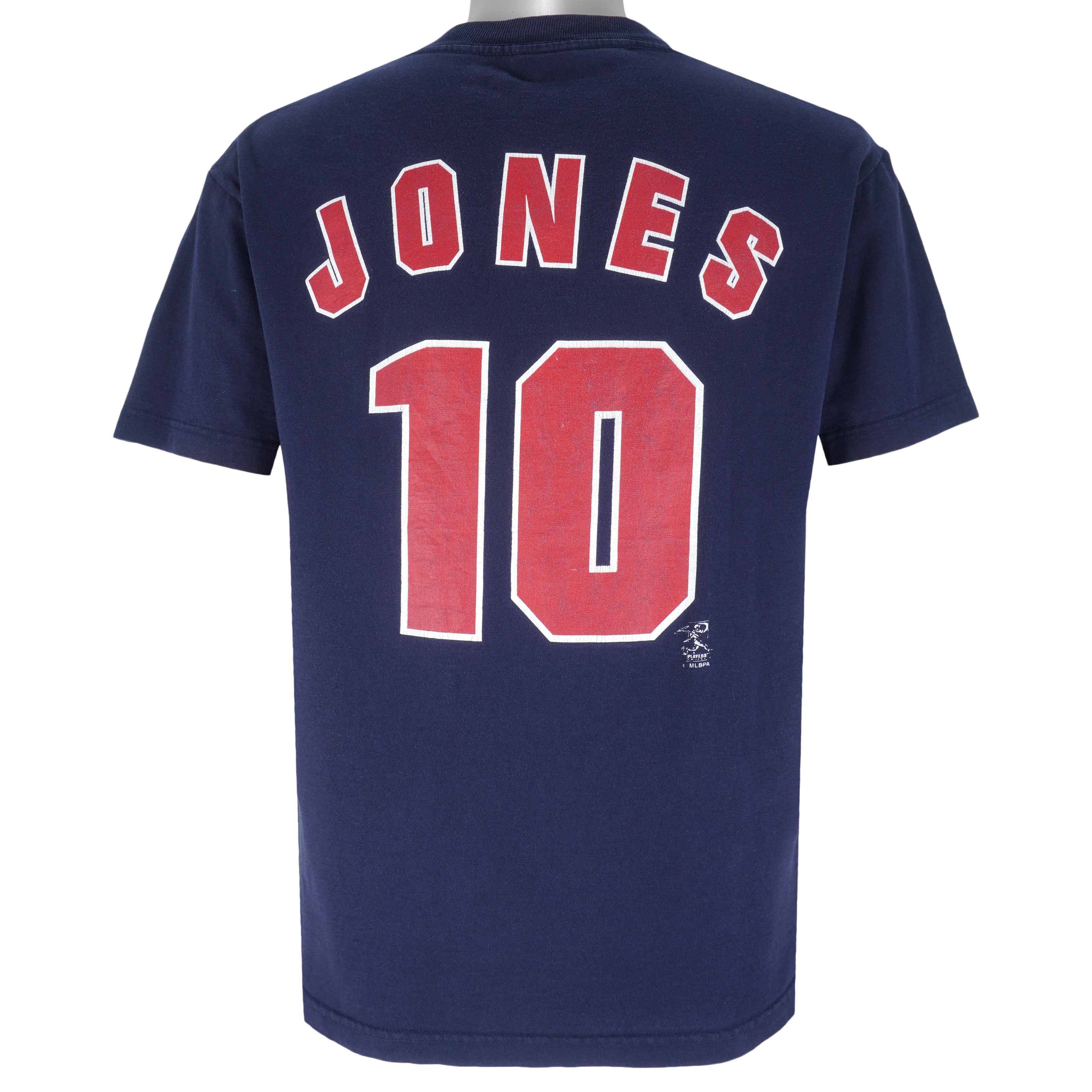 NFL (Dynasty) - Atlanta Braves Chipper Jones #10 T-Shirt 2001 Medium Vintage MLB Baseball