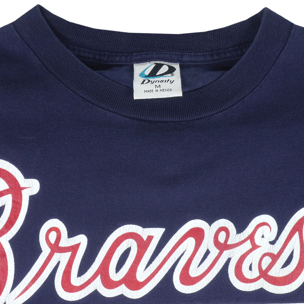 NFL (Dynasty) - Atlanta Braves Chipper Jones #10 T-Shirt 2001 Medium Vintage MLB Baseball
