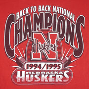 NCAA (Logo 7) - Nebraska Huskers Champions T-Shirt 1995 X-Large Vintage College Football