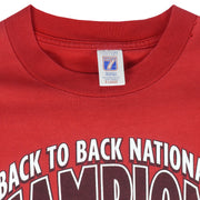 NCAA (Logo 7) - Nebraska Huskers Champions T-Shirt 1995 X-Large Vintage College Football