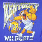 NCAA (Jerzees) - Kentucky Wildcats Final Four T-Shirt 1997 X-Large Vintage College Basketball