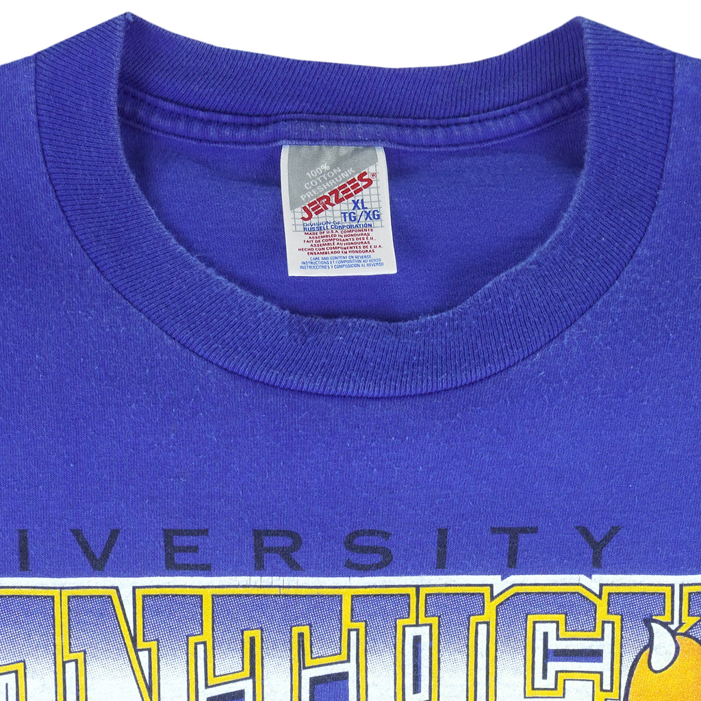 NCAA (Jerzees) - Kentucky Wildcats Final Four T-Shirt 1997 X-Large Vintage College Basketball