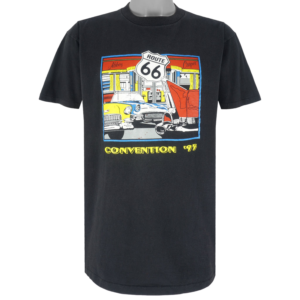 Vintage (Oneita) - Route 66 Convention Single Stitch T-Shirt 1995 Large Vintage Retro