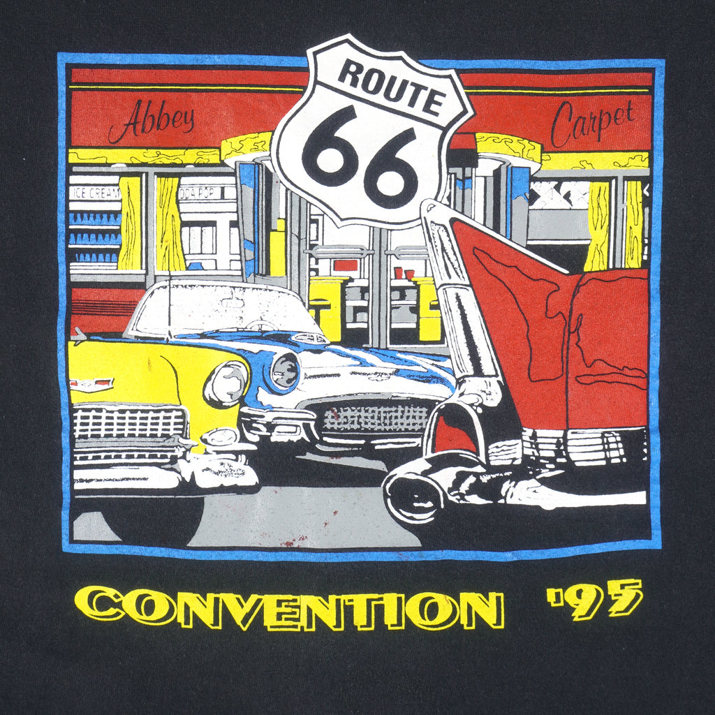 Vintage (Oneita) - Route 66 Convention Single Stitch T-Shirt 1995 Large Vintage Retro