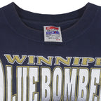 CFL (My Favourite Team) - Winnipeg Blue Bombers Helmet T-Shirt 1990s Medium Vintage Canadian Football