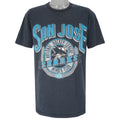 NHL (Nutmeg) - San Jose Sharks Member Club T-Shirt 1990s Large Vintage Hockey