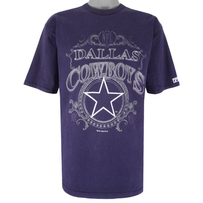 NFL (Logo 7) - Dallas Cowboys Spell-Out T-Shirt 1994 Large