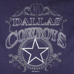 NFL (Logo 7) - Dallas Cowboys Spell-Out T-Shirt 1994 Vintage Football Large