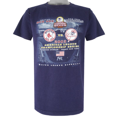 MLB (Majestic) - Red Sox VS. Yankees AL Championships T-Shirt 2003 Medium