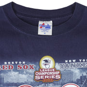 MLB (Majestic) - Red Sox Vs. Yankees AL Championships T-Shirt 2003 Medium Vintage Baseball
