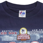 MLB (Majestic) - Red Sox Vs. Yankees AL Championships T-Shirt 2003 Medium Vintage Baseball
