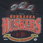 NCAA (Art-Fx) - Nebraska Huskers National Champions T-Shirt 1997 XX-Large Vintage College Football