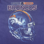 NFL (Pro Player) - Denver Broncos Western Division Helmet T-Shirt 1990s Large Vintage Football