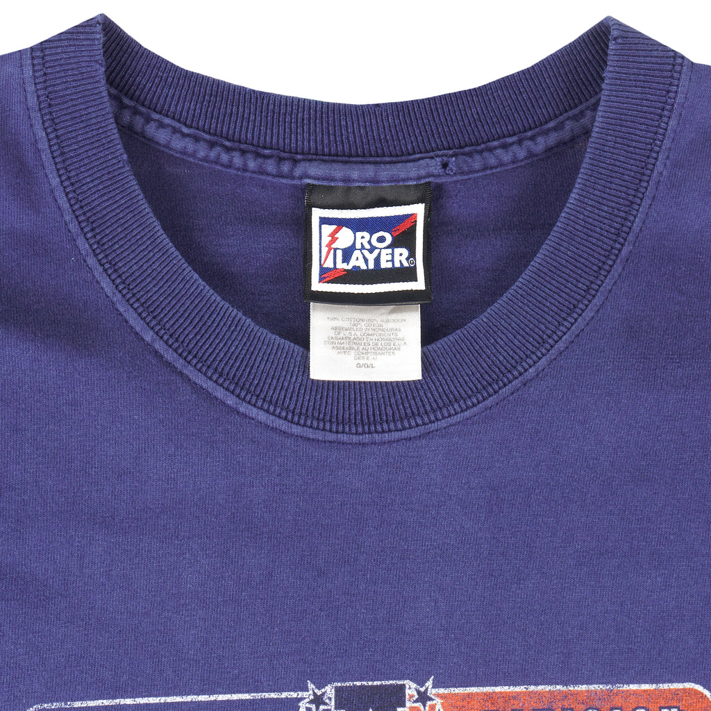 NFL (Pro Player) - Denver Broncos Western Division Helmet T-Shirt 1990s Large Vintage Football