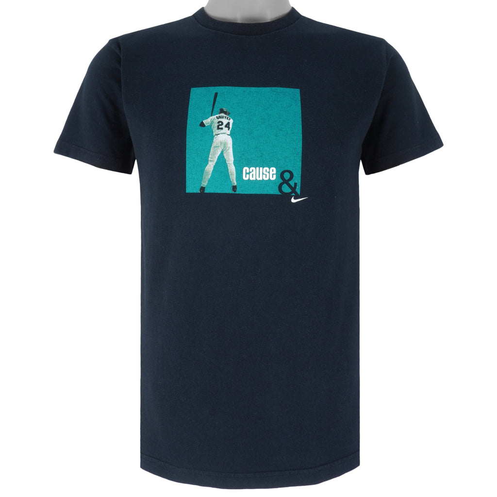 Nike - Ken Griffey Jr. Cause & Effect MVP Player T-Shirt 1990s Medium Vintage Retro Baseball