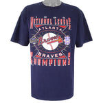 MLB (Logo 7) - Atlanta Braves National League Champions T-Shirt 1995 X-Large