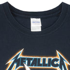NHL (Gildan) - Black San Jose Sharks Metallica T-Shirt 1990s X-Large Vintage Retro Hockey