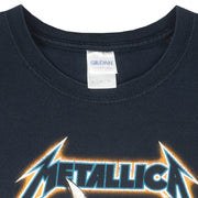 NHL (Gildan) - Black San Jose Sharks Metallica T-Shirt 1990s X-Large Vintage Retro Hockey