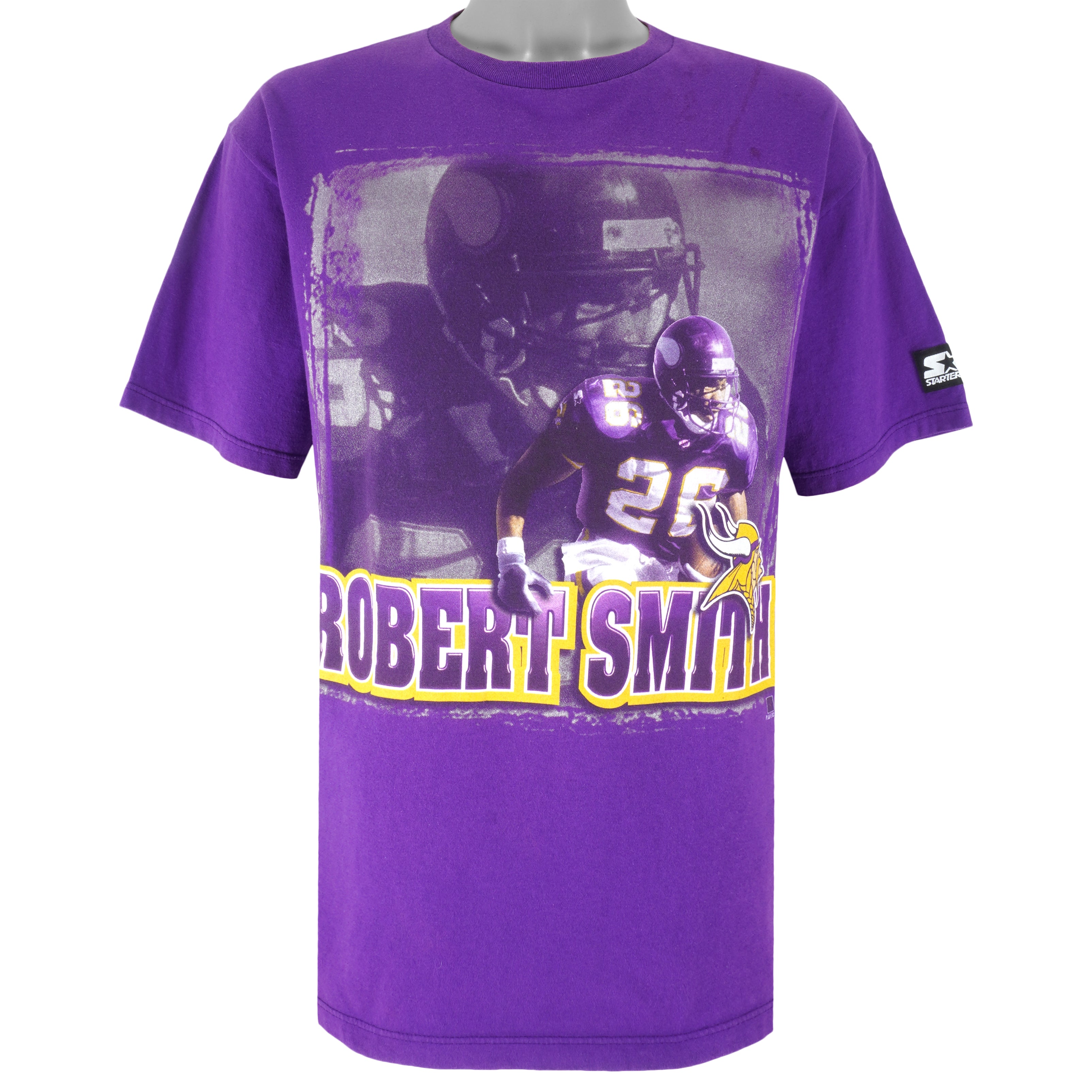 Starter - Minnesota Vikings Robert Smith T-Shirt 1990s Medium Vintage Retro Football