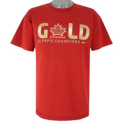 Nike - Canada Gold Olympic Champions T-Shirt 2010 Large Vintage Winter Games