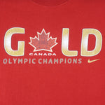 Nike - Canada Gold Olympic Champions T-Shirt 2010 Large Vintage Winter Games