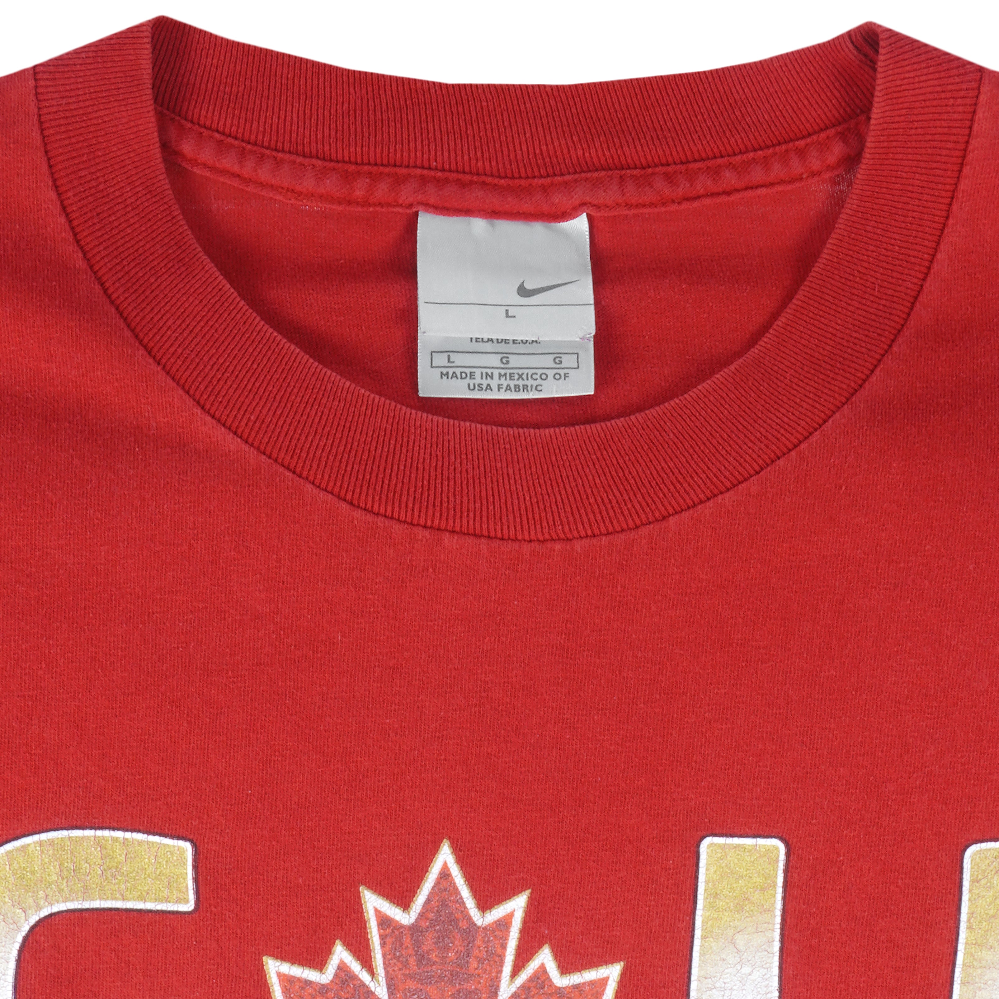 Nike - Canada Gold Olympic Champions T-Shirt 2010 Large Vintage Winter Games