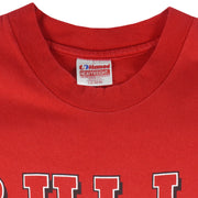 NBA (Hanes) - Chicago Bulls Single Stitch T-Shirt 1990s Large Vintage Retro Basketball
