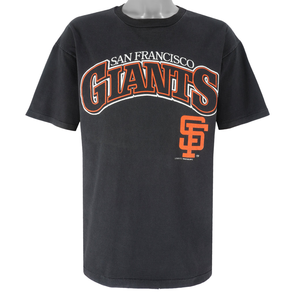MLB (Logo 7) - San Francisco Giants Spell-Out T-Shirt 1988 X-Large Vintage Baseball
