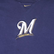 Nike - Milwaukee Brewers Embroidered T-Shirt 1990s Large Vintage Baseball MLB