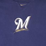 Nike - Milwaukee Brewers Embroidered T-Shirt 1990s Large Vintage Baseball MLB