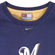 Nike - Milwaukee Brewers Embroidered T-Shirt 1990s Large Vintage Baseball MLB