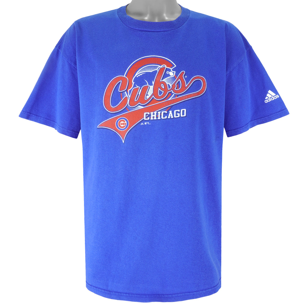 Adidas - Chicago Cubs Spell-Out T-Shirt 2005 X-Large Vintage Baseball MLB