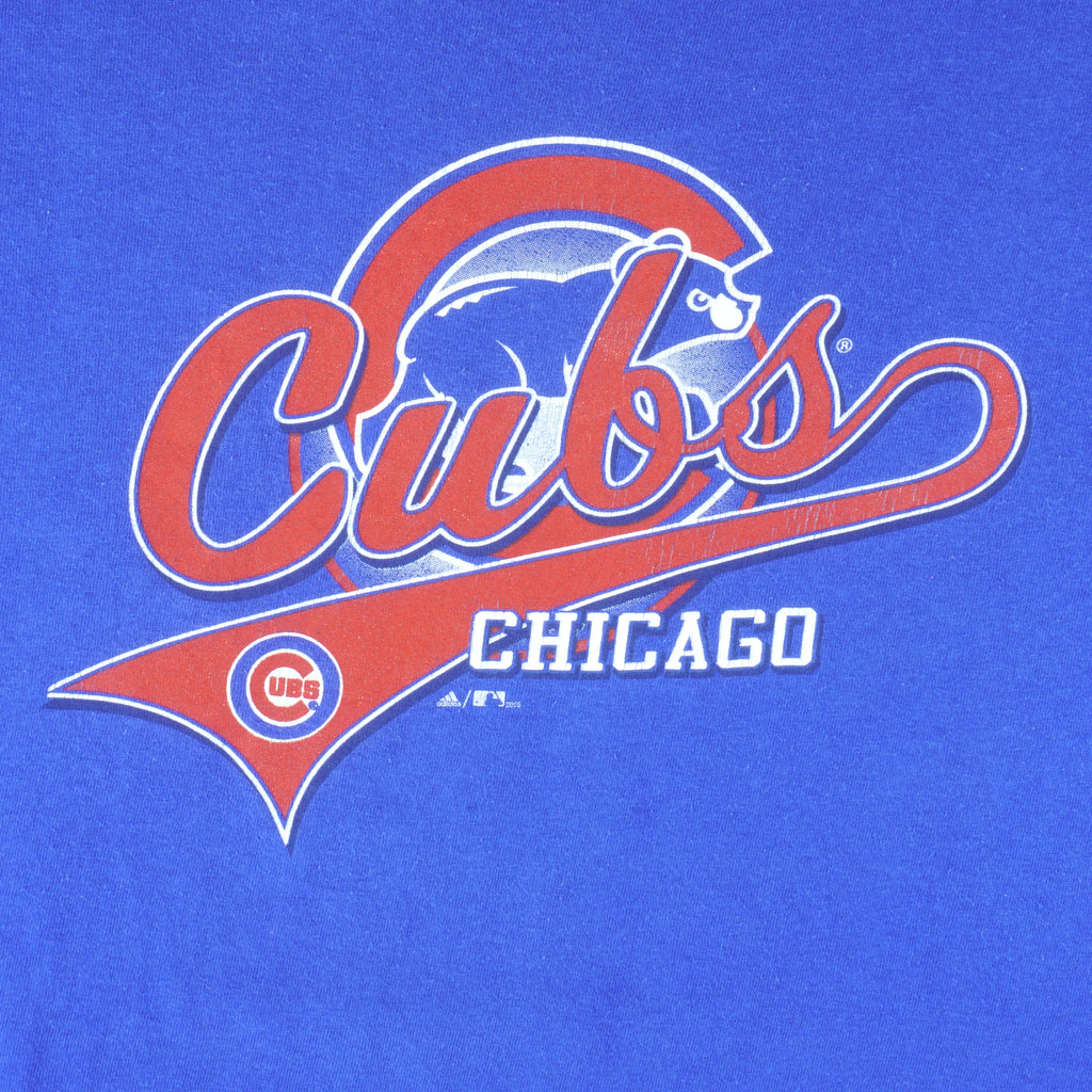 Adidas - Chicago Cubs Spell-Out T-Shirt 2005 X-Large Vintage Baseball MLB