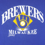 MLB (Jerzees) - Milwaukee Brewers T-Shirt 1990 X-Large Vintage Baseball