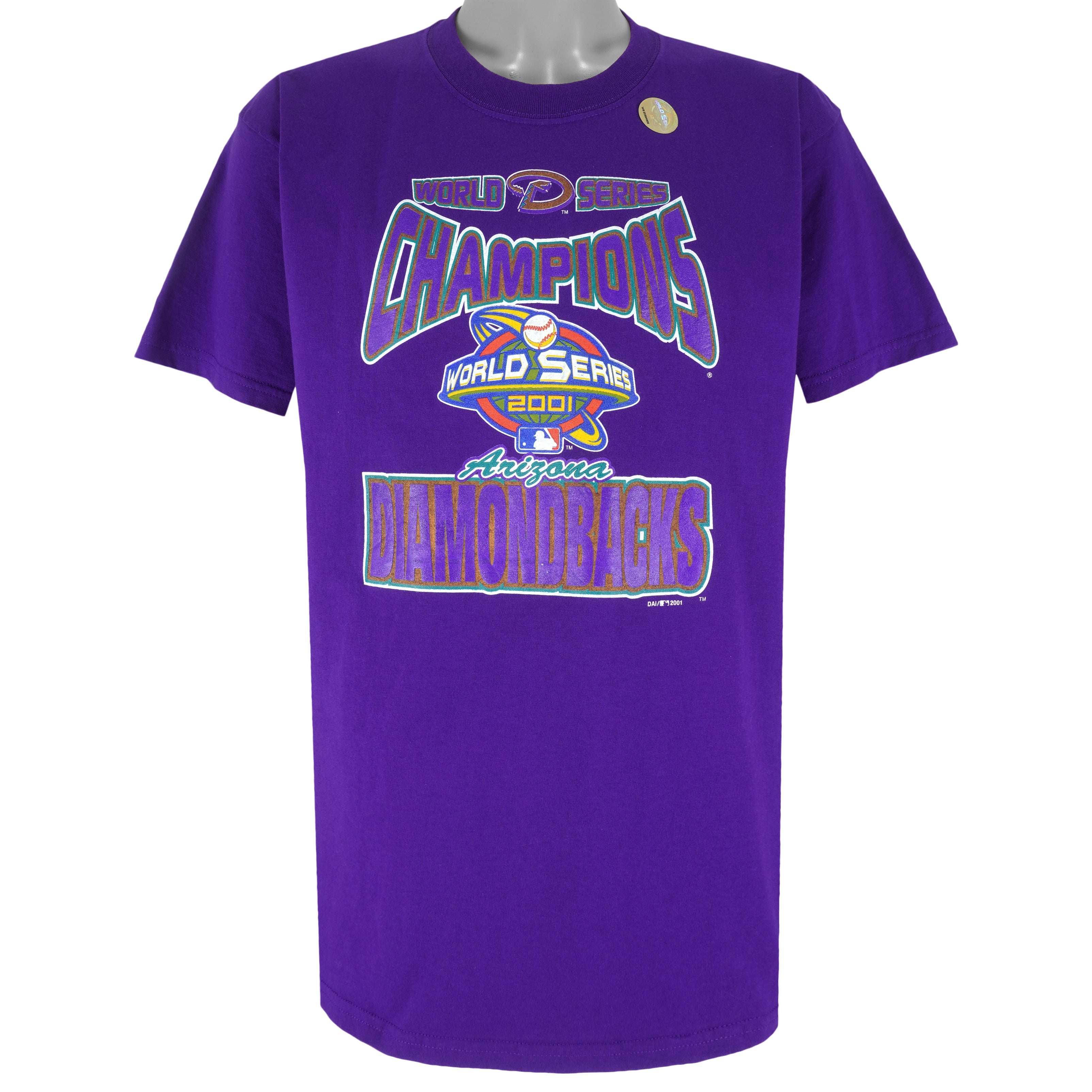 MLB (Gildan) - Arizona Diamondbacks Champions T-Shirt 2001 Large Vintage Retro Baseball