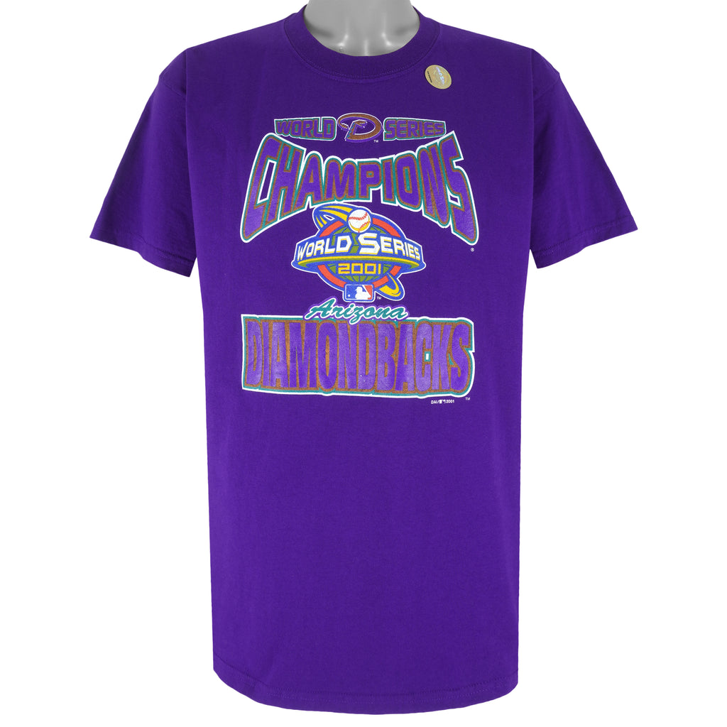 MLB (Gildan) - Arizona Diamondbacks Champions T-Shirt 2001 Large Vintage Retro Baseball