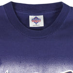 MLB (League Leader) - Milwaukee Brewers Big Logo T-Shirt 1998 Medium Vintage Retro Baseball