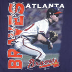 MLB (Joy Athlectic) - Atlanta Braves Big Logo T-Shirt 1998 Large Vintage Retro Baseball