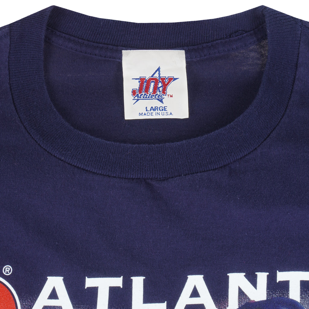 MLB (Joy Athlectic) - Atlanta Braves Big Logo T-Shirt 1998 Large Vintage Retro Baseball