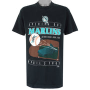 MLB (Home Team) - Florida Marlins Team Players Single Stitch T-Shirt 1993 Large Vintage Retro Baseball